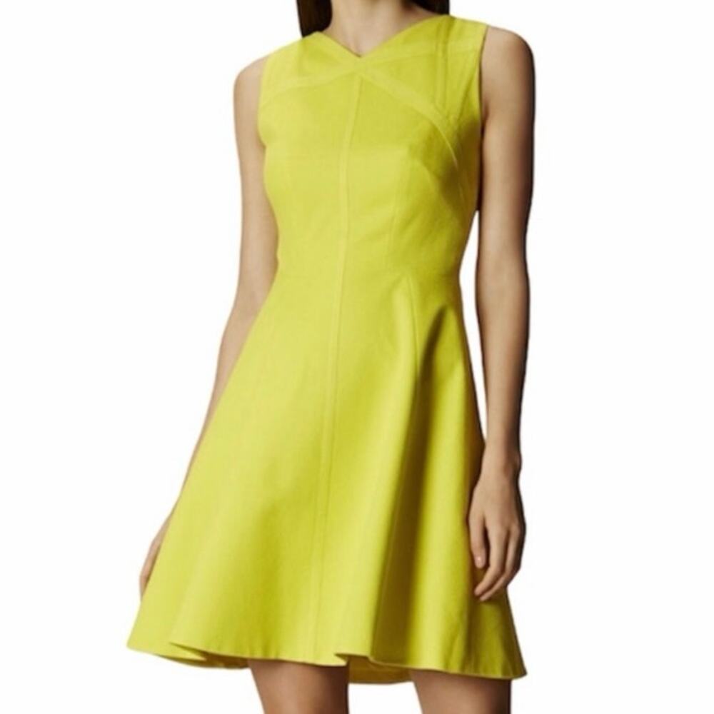 Yellow Sleeveless Mini Dress